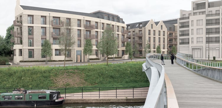 How the new blocks of housing at Bath Quays North would look