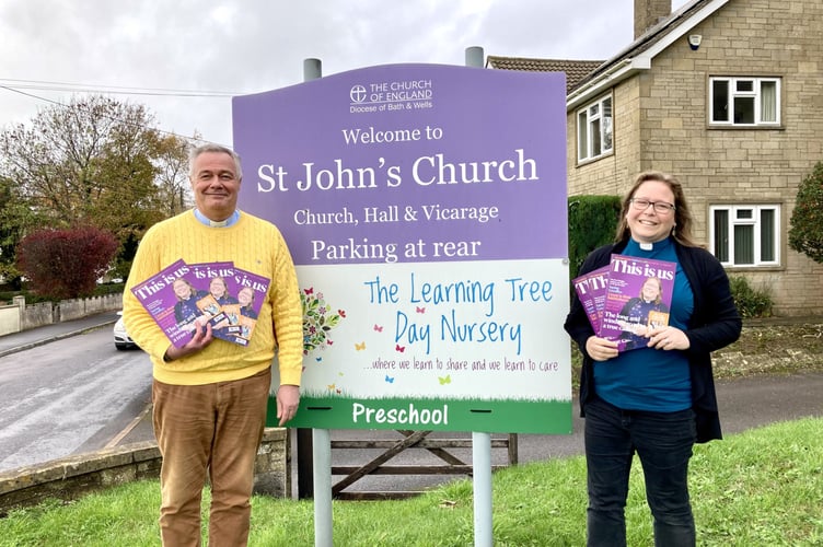  Revd Matthew Street and Revd Rachel Howlett launch the ‘This is Us’ magazine – a new publication full of positive news and information.