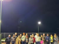 Official switch-on of new LED floodlights