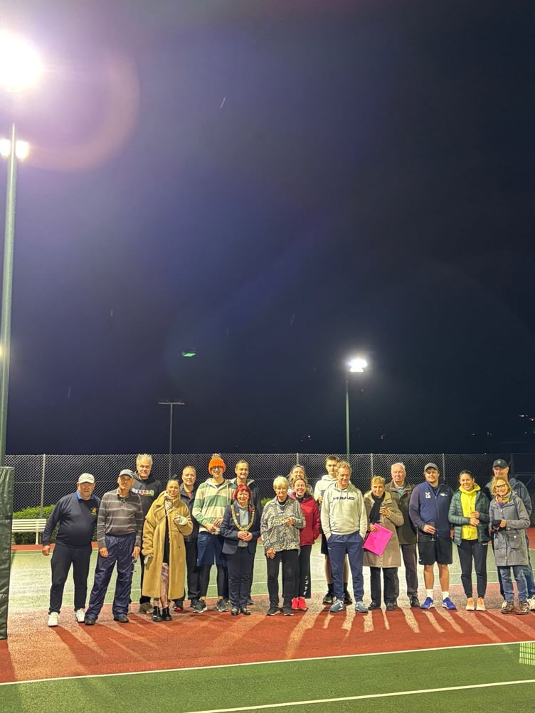 Camvale Tennis Club celebrates installation of new LED floodlights