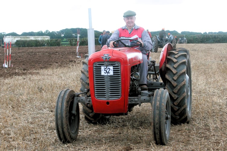 Michael Taviner on his tractor