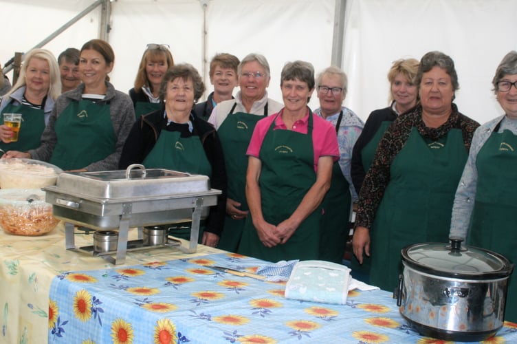 The catering team had to work hard to keep all the ploughing match competitors happy