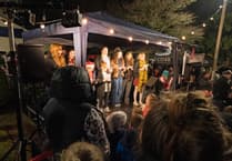 Midsomer Norton lights up despite rain