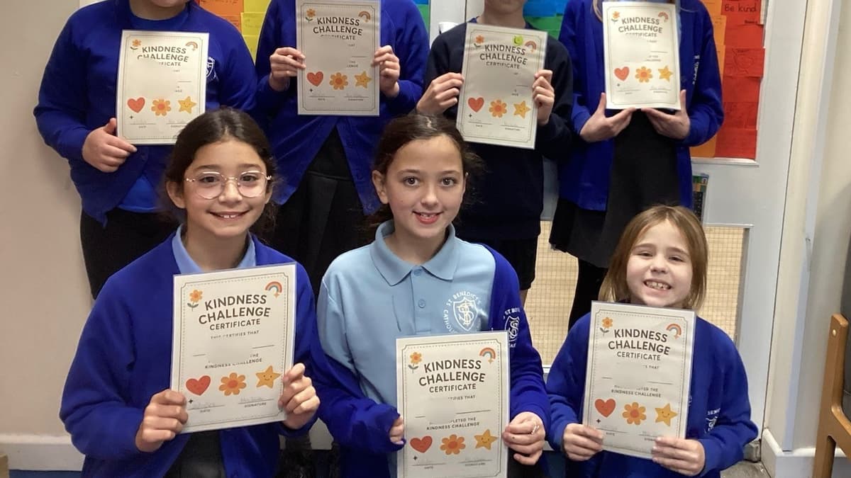 Pupils spread joy with 25 acts of kindness