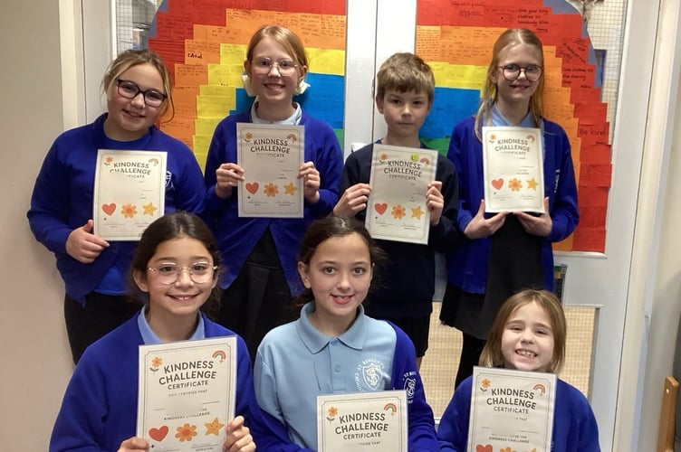St Benedict’s Catholic Primary School celebrates pupils' acts of kindness challenge for Children in Need, rewarding them for their community efforts.