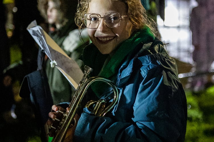 The Midsomer Norton and Radstock Silver Band accompanied the festivities