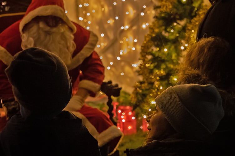 Santa brought joy to many children in attendance