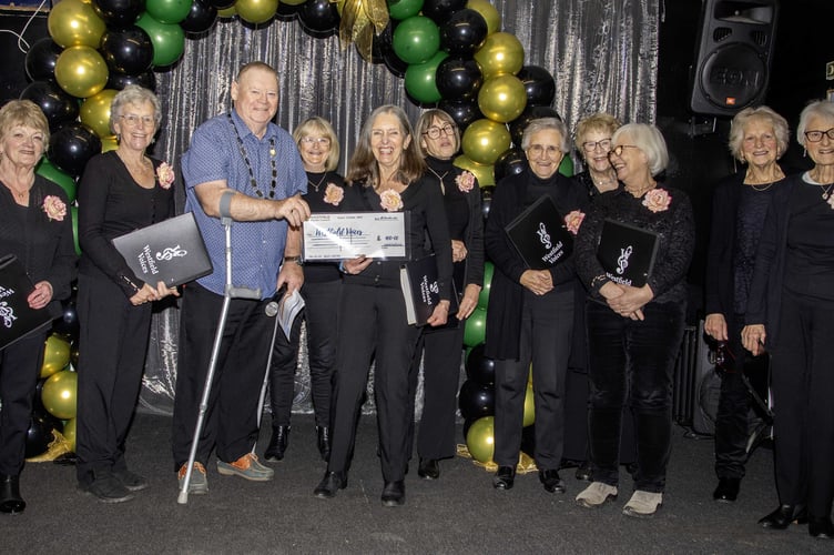 Members of Westfield Voices not only sang during the event but were the recipients of £400 in grant funding