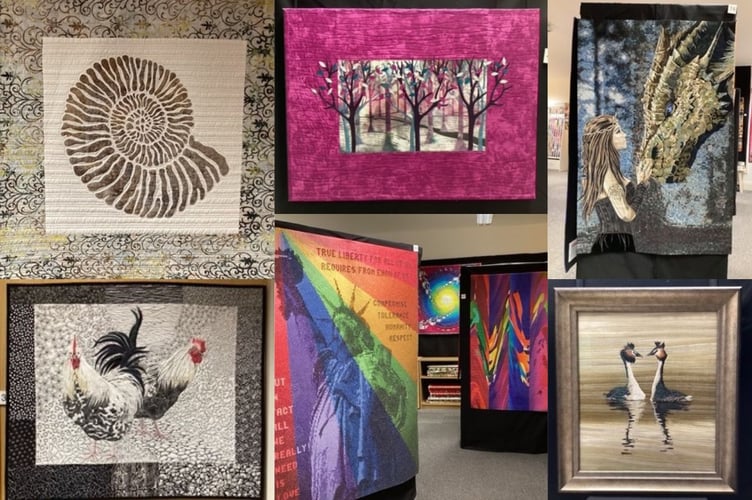 A range of artists and showcases of contemporary quilt-making are on display