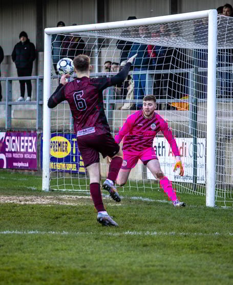 Action from Paulton's Boxing Day clash against Street