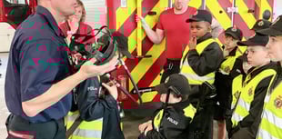 Peasedown pupils visit Kingswood Fire Station