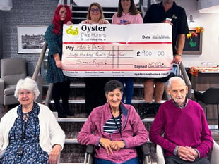 Care home donates £1,000 to charity