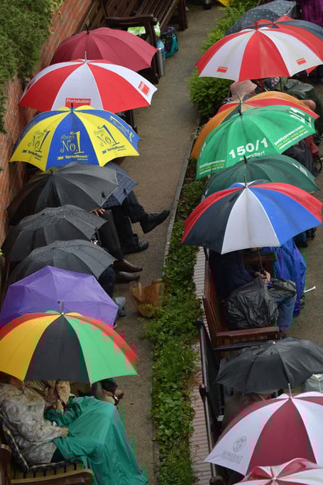 Umbrellas at the ready!