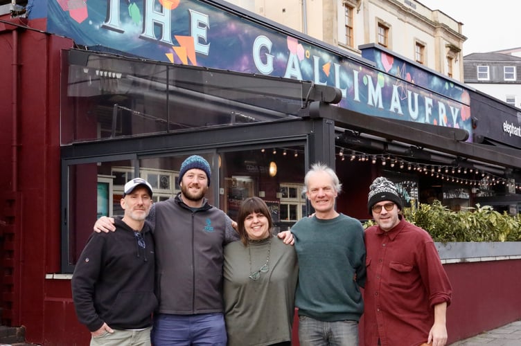 Gavin Spittlehouse of Third Wood, MIke Cunningham of 9 Trees, and the team at the Gallimaufry in Bristol