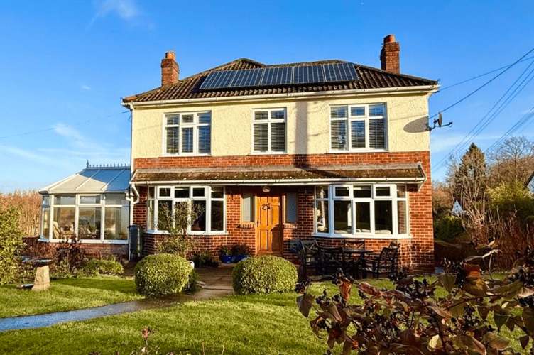 This detached family home with a large garden is on the market with Joanna Tiley 