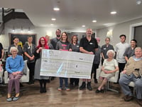 Care home donates more than £1,000 to local charity