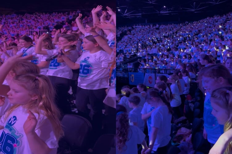 Pupils from St John's Church Of England Primary School in Midsomer Norton were thrilled to join thousands of voices in Birmingham for the Young Voices concert