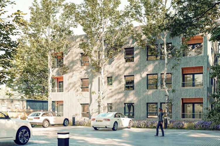 18 low-cost, low-carbon homes are to be built on the car park site comprising nine flats and nine houses.