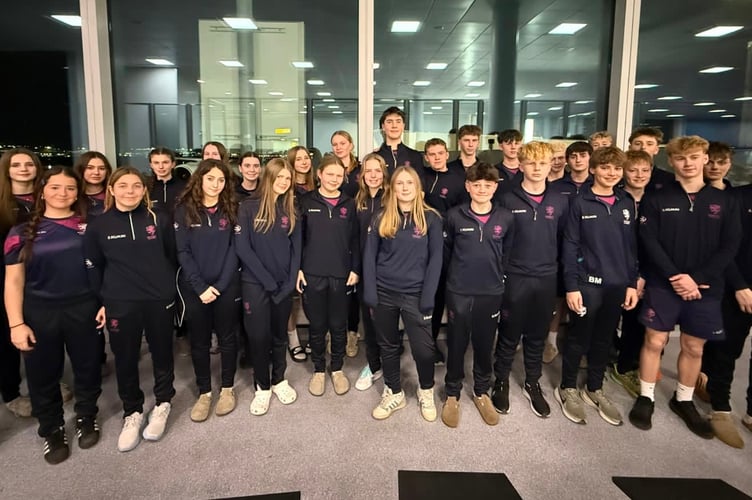 The young Somerset touring party