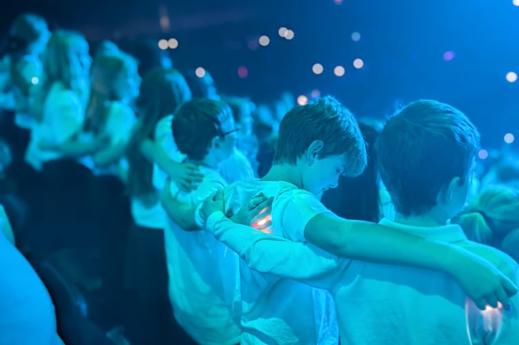 Key stage two children from St Mary's had the opportunity to sing with children from around the country. 