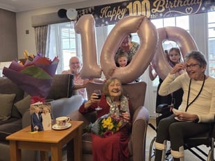 Wells care home resident celebrates 100 years