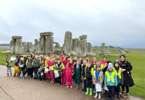Peasedown pupils thrilled by Stonehenge visit despite rain