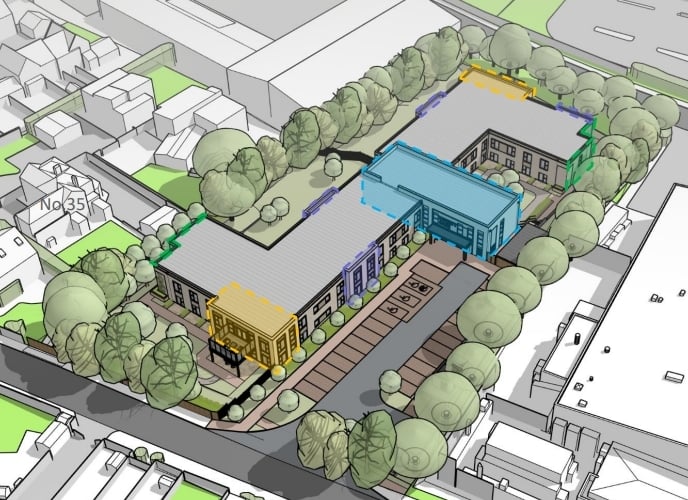 Local residents complained about the overbearing nature of the building at the planning meeting. 