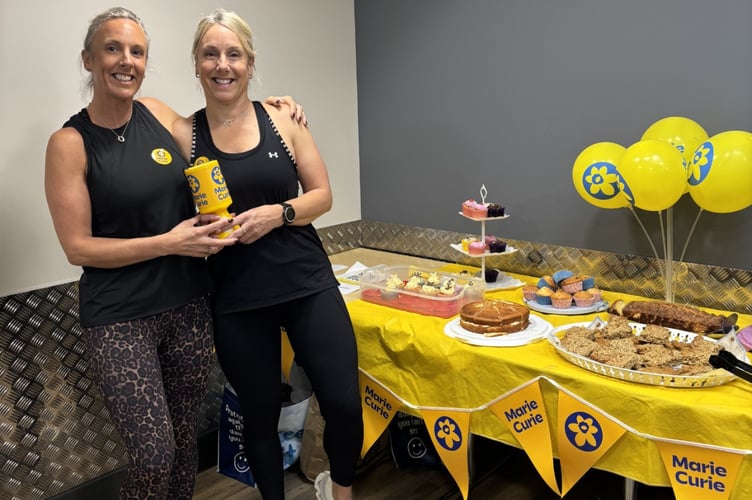 Midsomer Norton twins Michelle Ford and Stephanie Cole are raising money for Marie Curie.