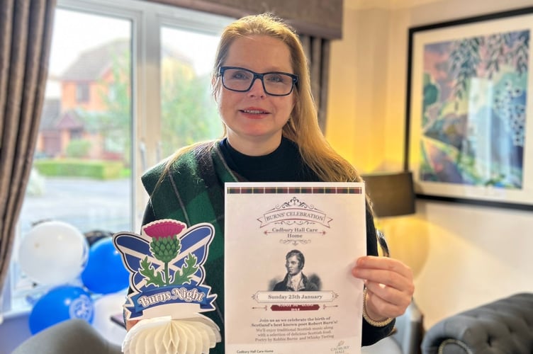 Staff and residents at the home got involved in several Burns Night activities