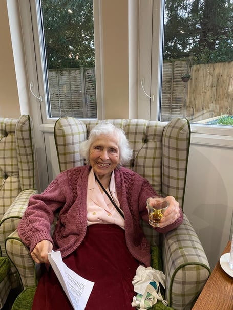 A number of residents partook in some Scotch whisky tasting as part of their Burn's Night celebrations