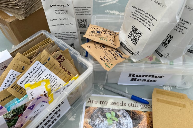 The Timsbury event offers the chance to browse and swap home-saved seeds.