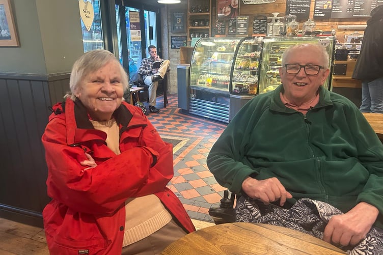 Frome care home residents are encouraged to keep up their routines like popping out for a coffee.