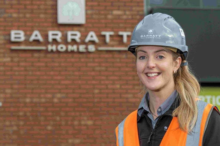 Jasmine is now Barratt's site manager at their Somer Meadows development in Midsomer Norton.