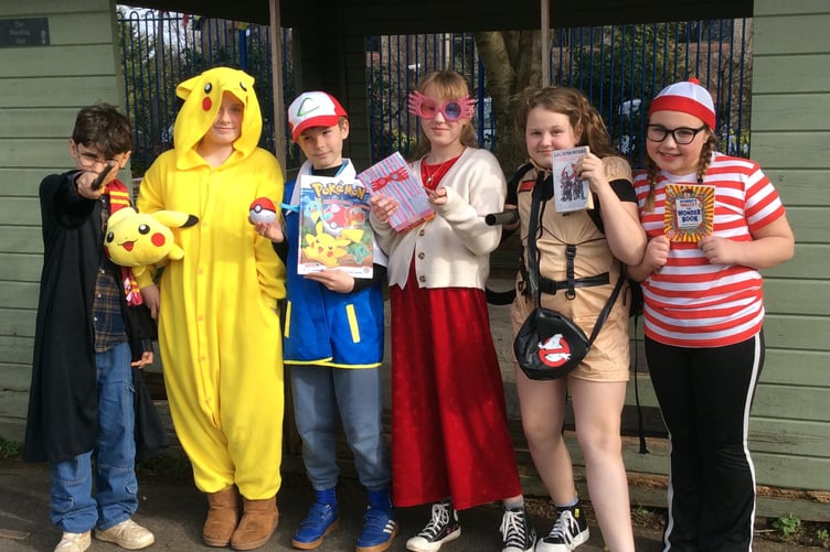 Even the older pupils at St Benedict's took the chance to dress up for World Book Day.