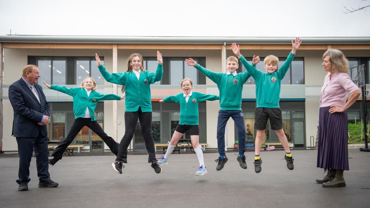 Energy efficient expansion doubles school's capacity