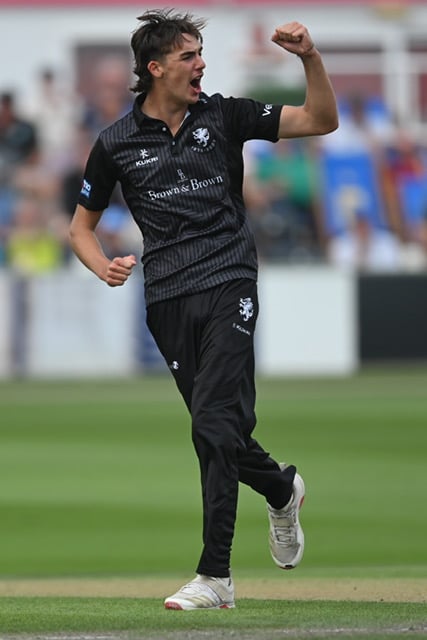 Somerset left-arm seamer JT Langridge