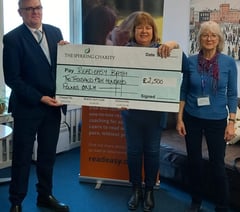Charity donation supports learn to read initiative