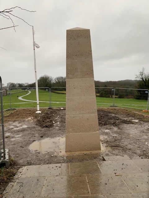 The new war monument in Peasedown honours the 44 young men from the village who died in both world wars.