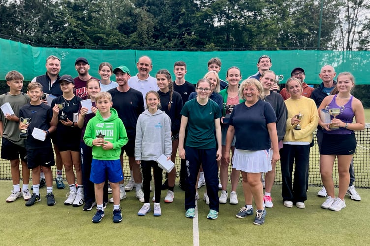 Members of Bishop Sutton Tennis Club