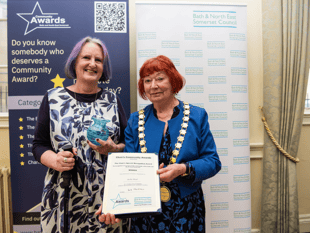 Volunteer celebrated with B&NES community award