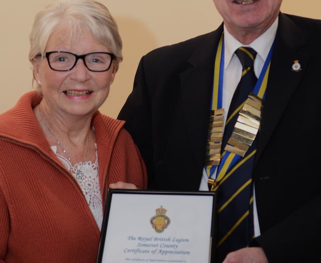 Dedicated Poppy Appeal volunteer celebrated