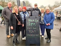 Toilet talk as town councillors attend Saturday market