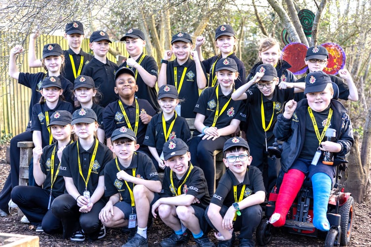 The Peasedown Primary Mini Police team was recognised for their work improving their local community. 