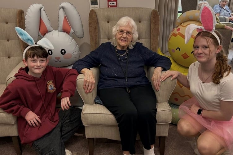 Members of the local community came along to celebrate Easter with the home residents.