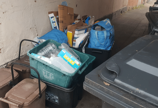Sunday catch-up for missed bin collections