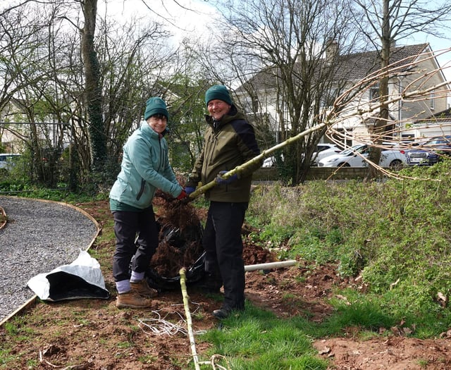 Volunteers plant new trees at Staddlestones Riverside Park 