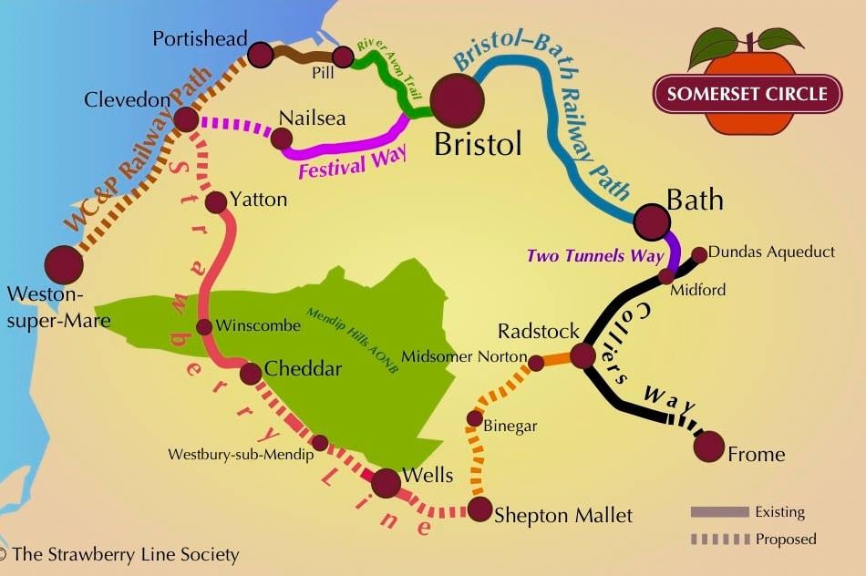 Two-day discovery cycle ride along the Somerset Circle 