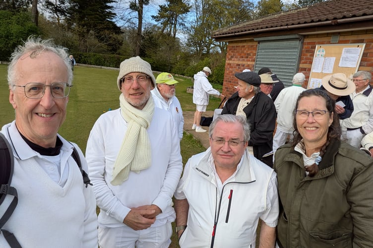 The CPCC team who were placed third in the Spring Short Croquet Tournament 