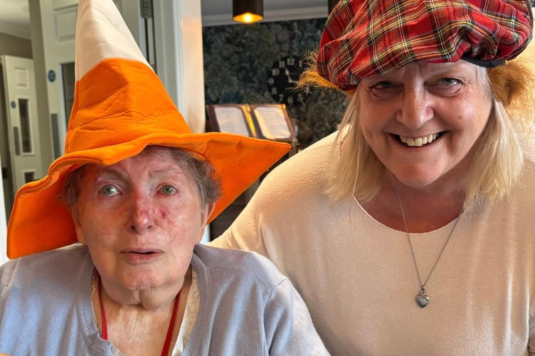 Chef Karen joined in the fun with resident at the Barchester care centre, Jean. 