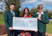 Mendip Golf Club captains present cheque for £12,306